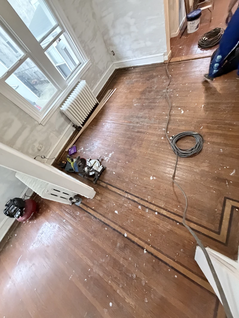 Wood floor project by VGJ Floors Covering in New Jersey